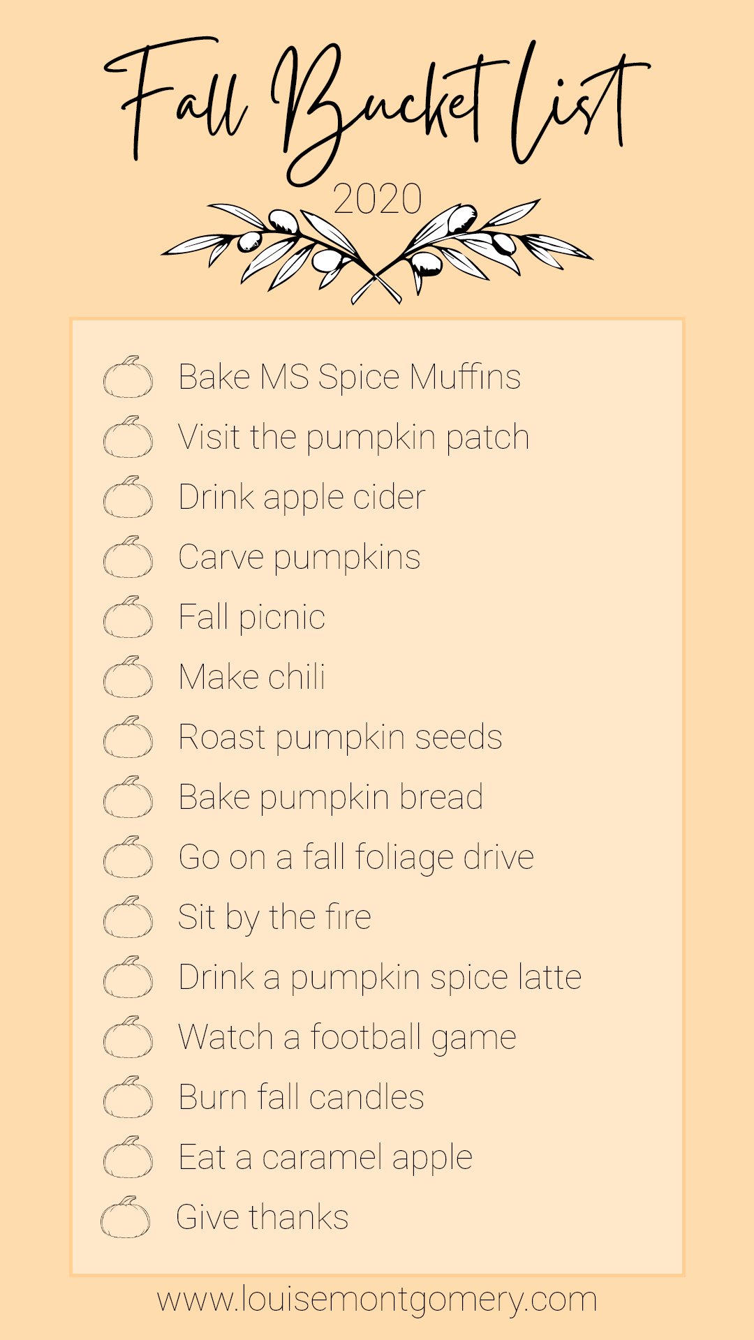 The Ultimate Bucket List for Fall 2020