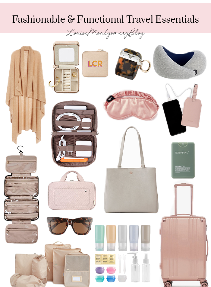 Fashionable travel essentials