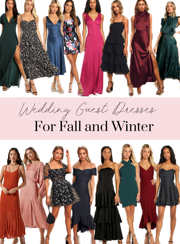 fall and winter wedding guest dresses
