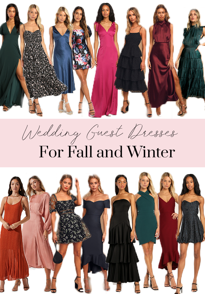 fall and winter wedding guest dresses