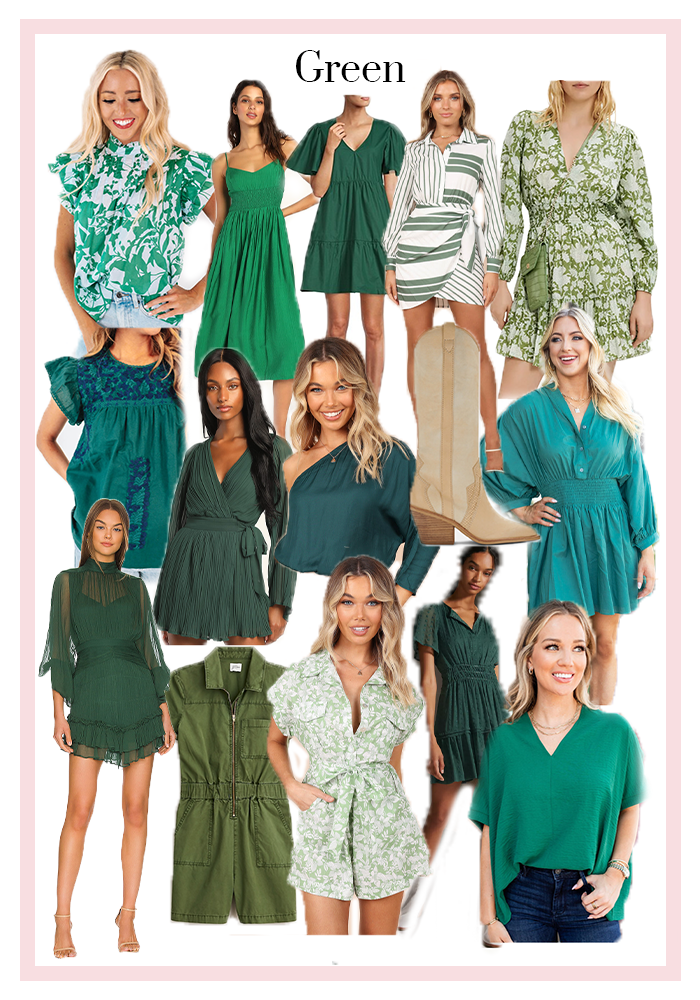green outfits for gameday