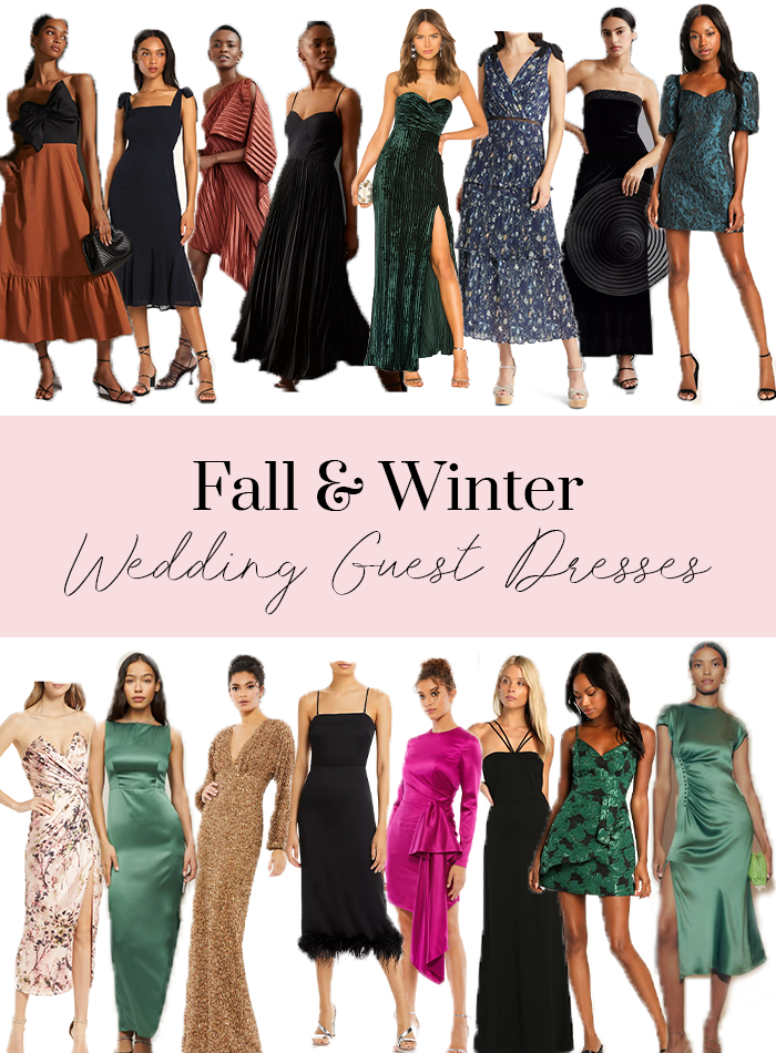 fall and winter wedding guest