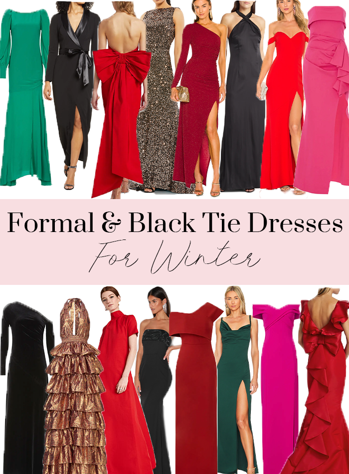 formal and black tie dresses