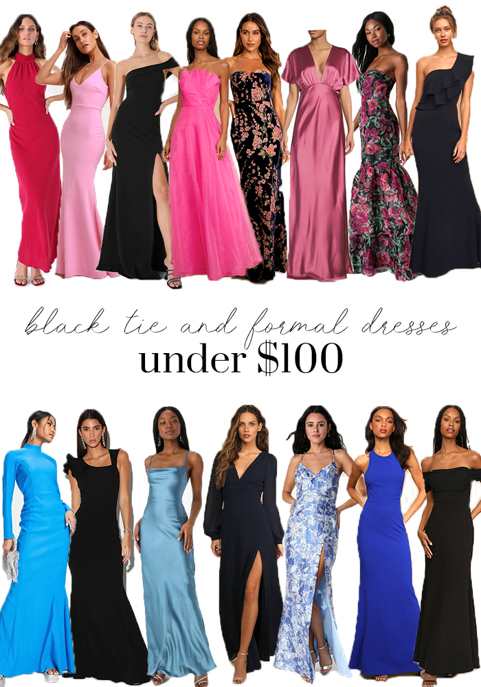 black tie event dresses