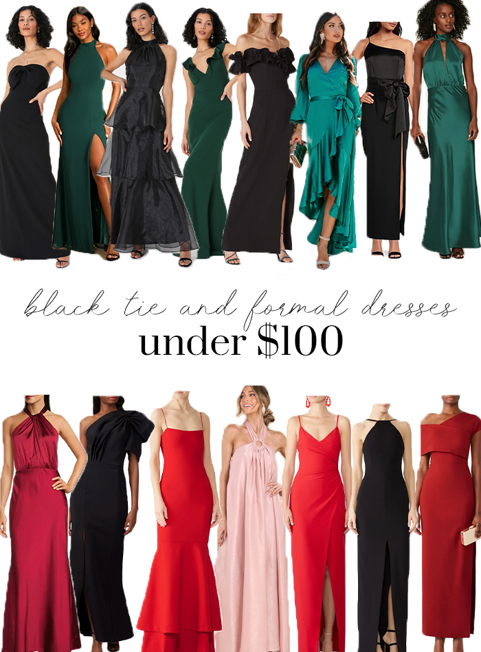 formal dresses under 100